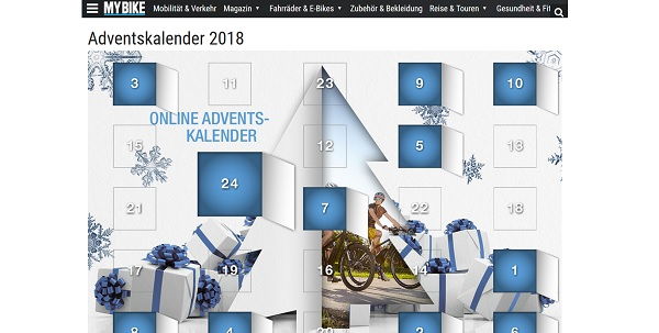 Mybike Adventskalender Gewinnspiel 2018