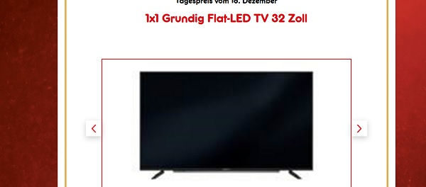 Netto Gewinnspiel Grundig Flat LED Fernseher