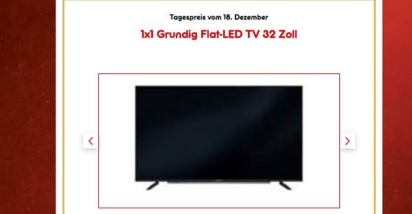 Netto Gewinnspiel Grundig Flat LED Fernseher