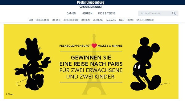 Peek&Cloppenburg Gewinnspiel Paris Reise