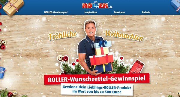 Roller Möbel Weihnachts-Wunschzettel Gewinnspiel 2018