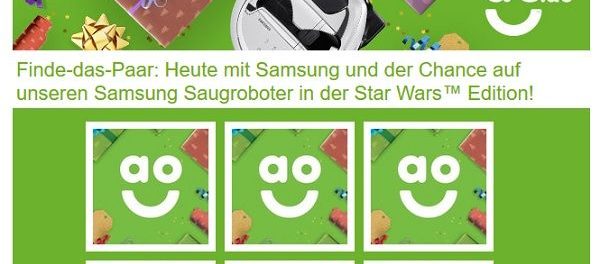 Samsung Saugroboter Gewinnspiel ao.de Adventskalender