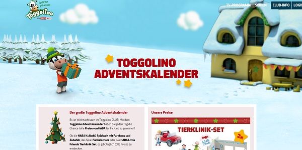 Toggolino Adventskalender Gewinnspiel täglich HABA Spielzeuge
