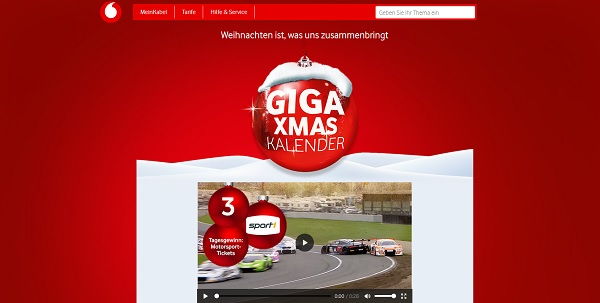 Vodafone Adventskalender Gewinnspiel 2018