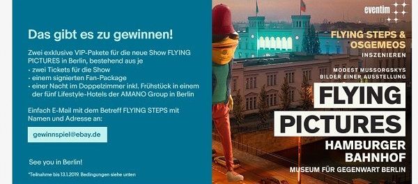 ebay Gewinnspiel Berlin Aufenthalt Flying Pictures Tickets