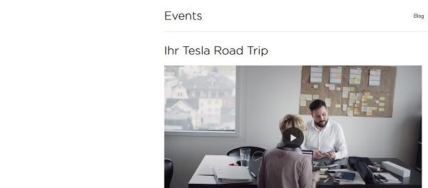 Auto Gewinnspiel Tesla 2 Wochen Road Trip