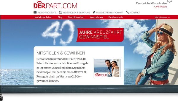 DERPART Gewinnspiel Kreuzfahrt Reisegutschein gewinnen