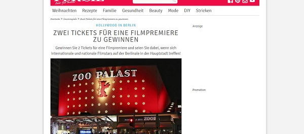 Für Sie Gewinnspiel Berlinale Filmpremiere Reuse