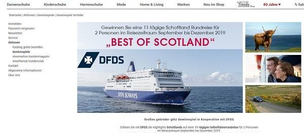 Gebrüder Götz Gewinnspiele Schottland Rundreise 2019