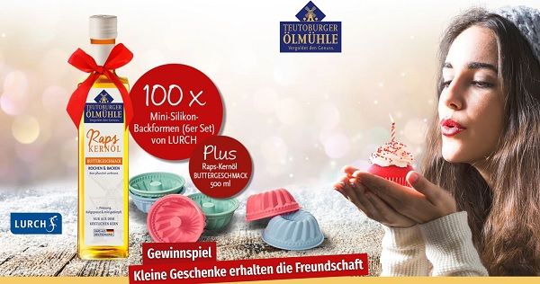 Gewinnspiel Teutoburger Ölmühle 100 Backformen-Sets