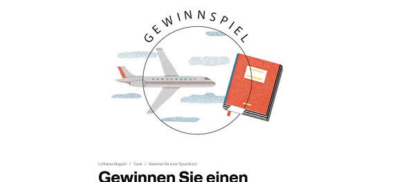 Lufthansa Reise Gewinnspiel Sprachkursreise gewinnen