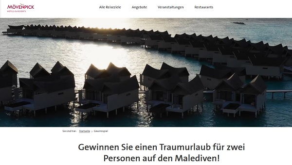 Malediven Urlaub Gewinnspiel Mövenpick Hotels und Ressorts