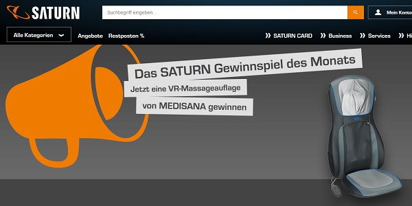Saturn Gewinnspiel des Monats VR Massageauflage