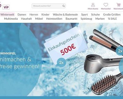 Schwab Versand Gewinnspiele 500 Euro Shopping Gutscheine