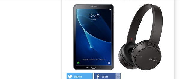 Serienfuchs Gewinnspiel Samsung Tablet Sony Kopfhörer