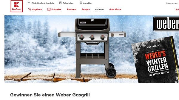 Weber Gasgrill Gewinnspiel Kaufland Wintergrillen 2019
