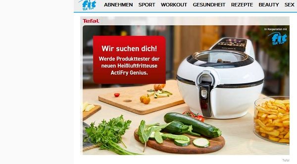 fit for fun Gewinnspiel Philips Heißluftfritteuse ActiFry