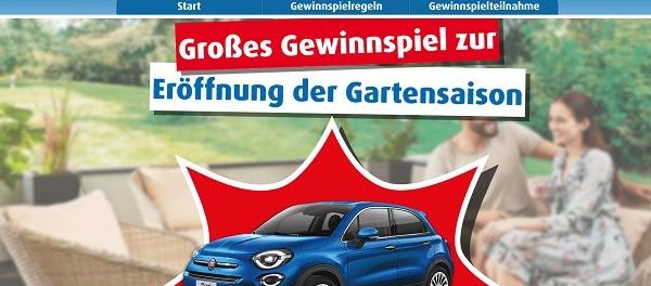 Auto-Gewinnspiel Roller Möbelmärkte 3 Fiat 500