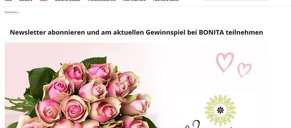 Bonita Valentinstag Gewinnspiel 3 mal 1 Jahres Blumenabos