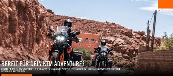 KTM Motorrad Gewinnspiel KTM 790 Adventure
