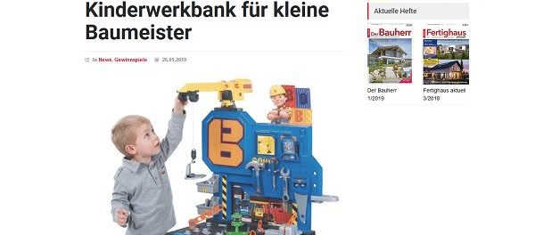 Kinderwerkbank Gewinnspiel Der Bauherr Magazin