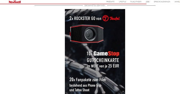 New Yorker Gewinnspiel Teufel Rockster Go und Gutscheine