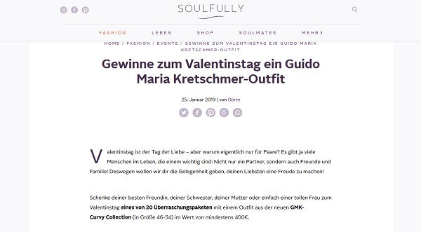 Otto Valentinstag Gewinnspiel Guido Maria Kretschmer Outfits