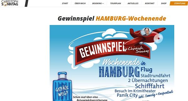 Reise Gewinnspiel Hamburg Wochenende Sonntag.tv