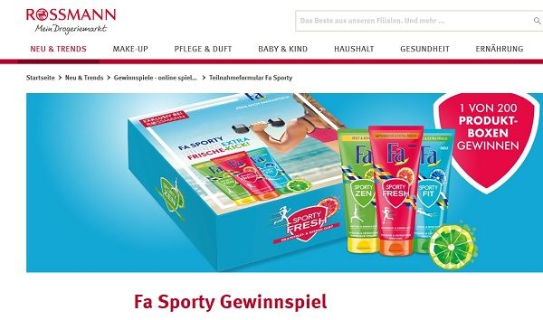 Rossmann Gewinnspiel FA Sporty 200 Boxen