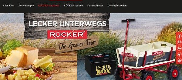 Rücker Molkerei Gewinnspiel 10 Bollerwagen und Käsepakete