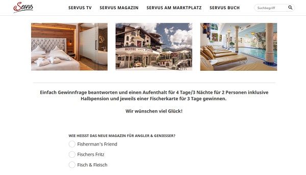 Servus TV Angelurlaub Gewinnspiel 2019