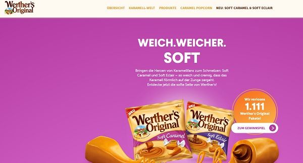 Werthers Original Gewinnspiel 1.111 Produktpakete