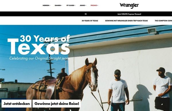 Wrangler Jeans Gewinnspiel Texas Reise gewinnen