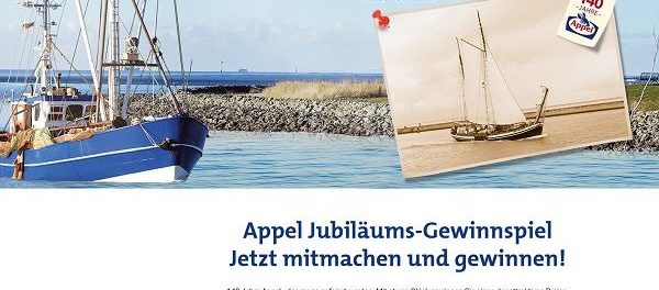 Appel Jubiläums-Gewinnspiel Motorroller Fotoapparat und Produkpakete