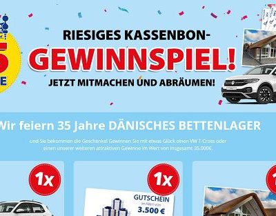 Auto-Gewinnspiel Dänisches Bettenlager VW T-Cross gewinnen