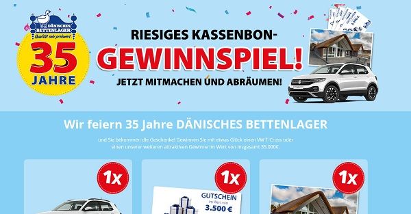 Auto-Gewinnspiel Dänisches Bettenlager VW T-Cross gewinnen