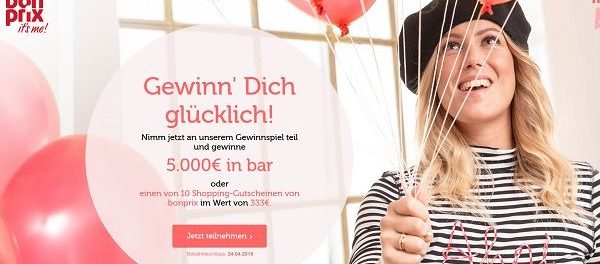 Bonprix Gewinnspiel 5.000 Euro und Shoppinggutscheine