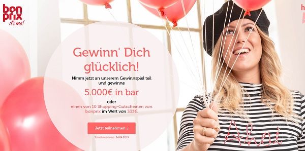 Bonprix Gewinnspiel 5.000 Euro und Shopping-Gutscheine