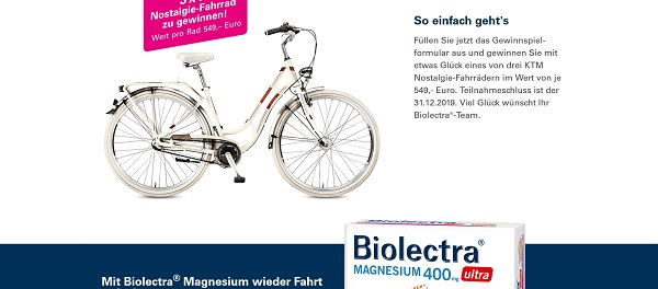 Fahrrad Gewinnspiel Biolectra 3 Nostalgie Bikes