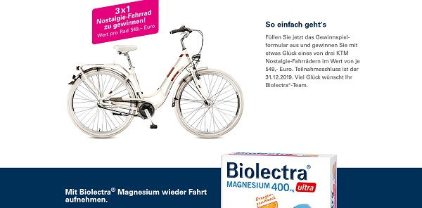 Fahrrad Gewinnspiel Biolectra 3 Nostalgie Bikes