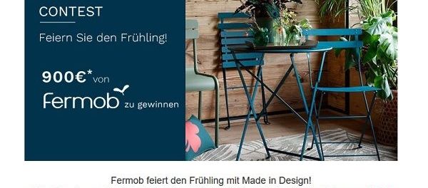 Gartenmöbel Gewinnspiel bei Madeindesign.de