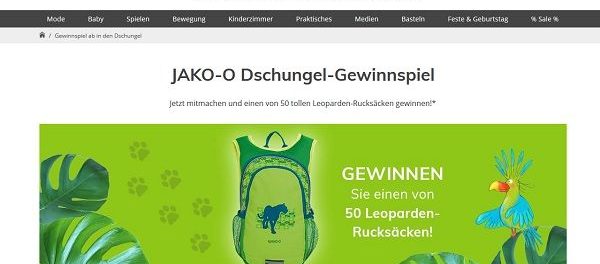 jako o gewinnspiel erstausstattung jako o gewinnspiel erstausstattung