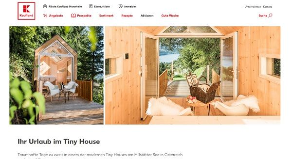 Kaufland Gewinnspiel Tiny Haus Urlaub Österreich