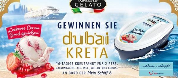 Kreuzfahrt-Reise Gewinnspiel Bruno Gelato Dubai-Kreta