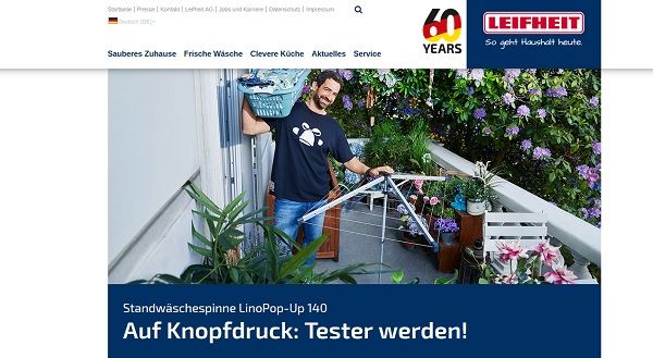 Leifheit Gewinnspiel Standwäschespinnen