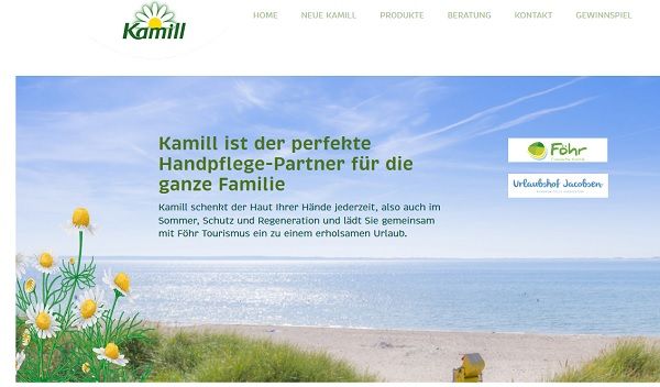 Reise-Gewinnspiel Kamill Handcreme Insel Föhr Urlaub