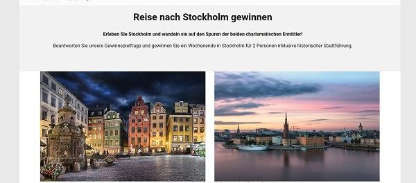 Stockholm Reise Gewinnspiel Piper Verlag