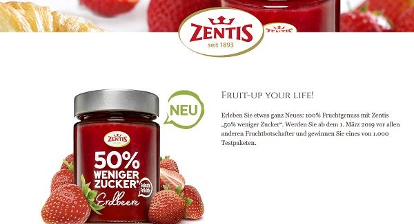 Zentis Gewinnspiel 1.000 Produktpakete Fruchtbotschafter