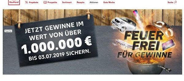 Auto-Gewinnspiel Kaufland Feuerfrei 30 Smart gewinnen