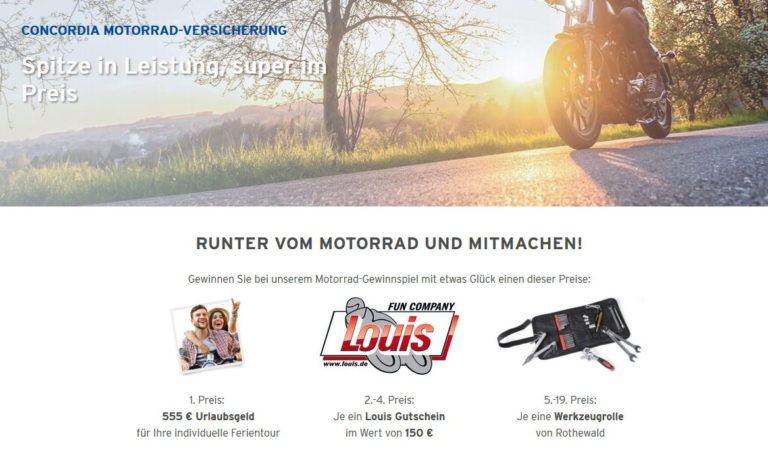 Motorrad Gewinnspiele 2023 Neue und seriöse Gewinnspiele